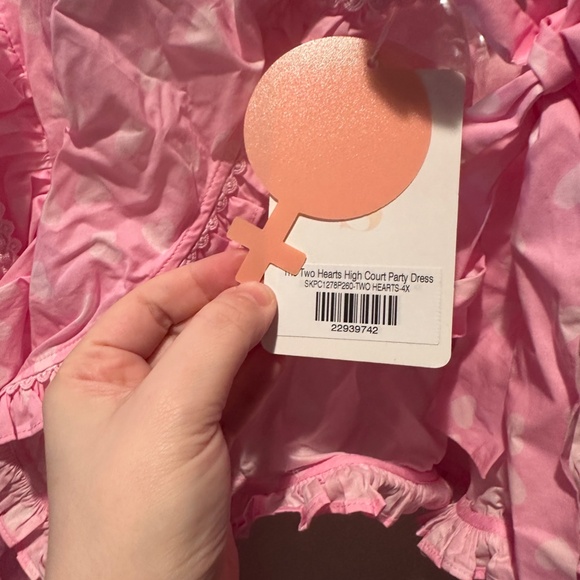 NWT Selkie Two Hearts High Court Party Dress 4x - Picture 13 of 15